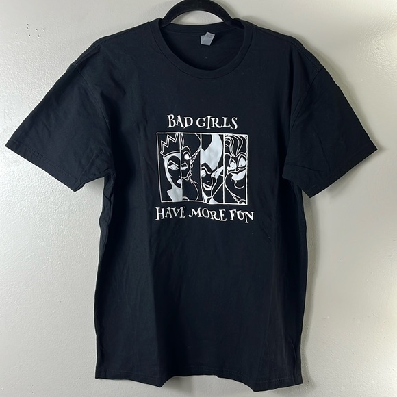 Next Level Disney Villains Bad Girls Have More Fun Black Tee shirt Men’s L - Picture 2 of 8